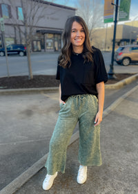 Finding Comfort Acid Wash Pants