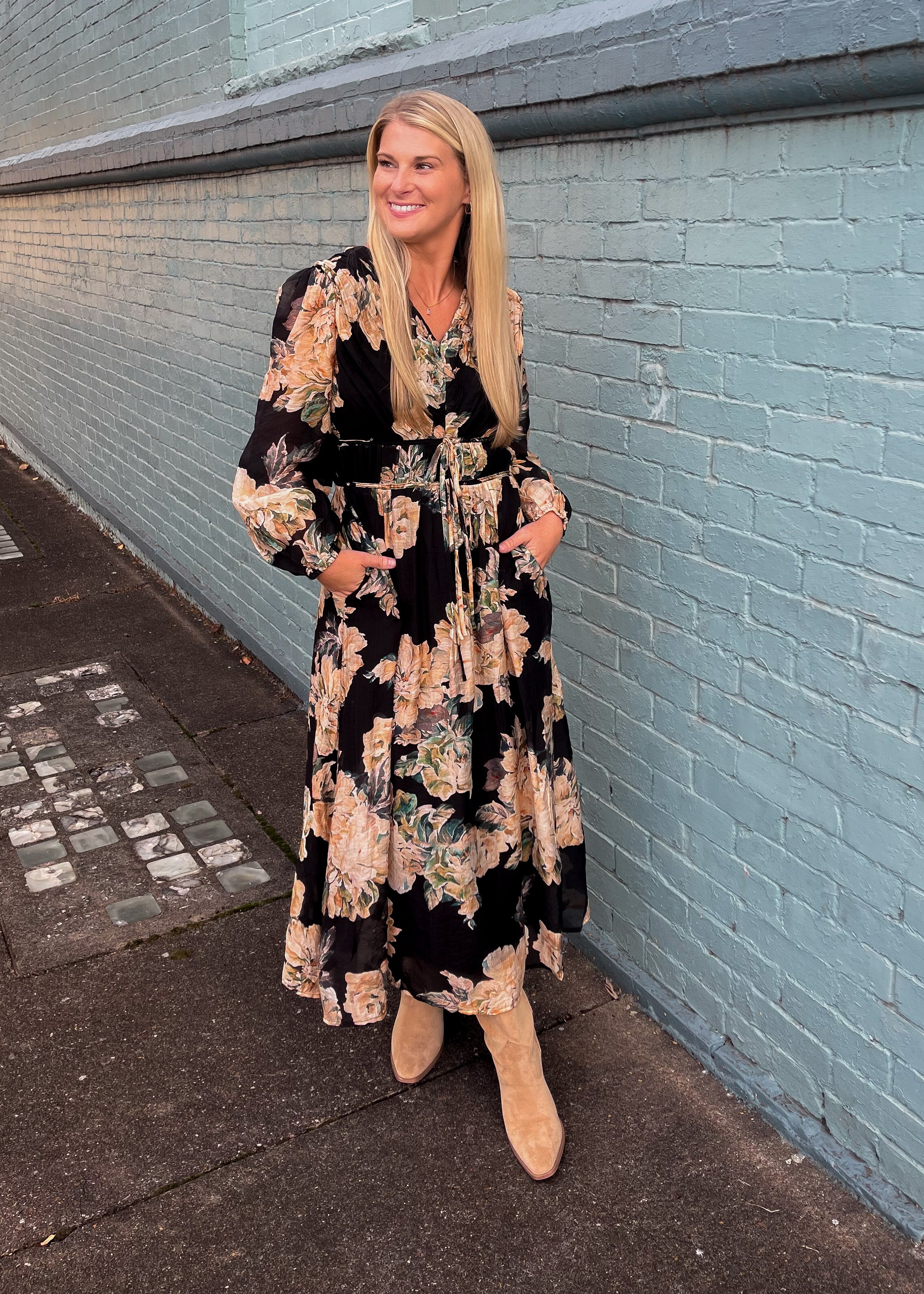 Just Going With It Midi Dress