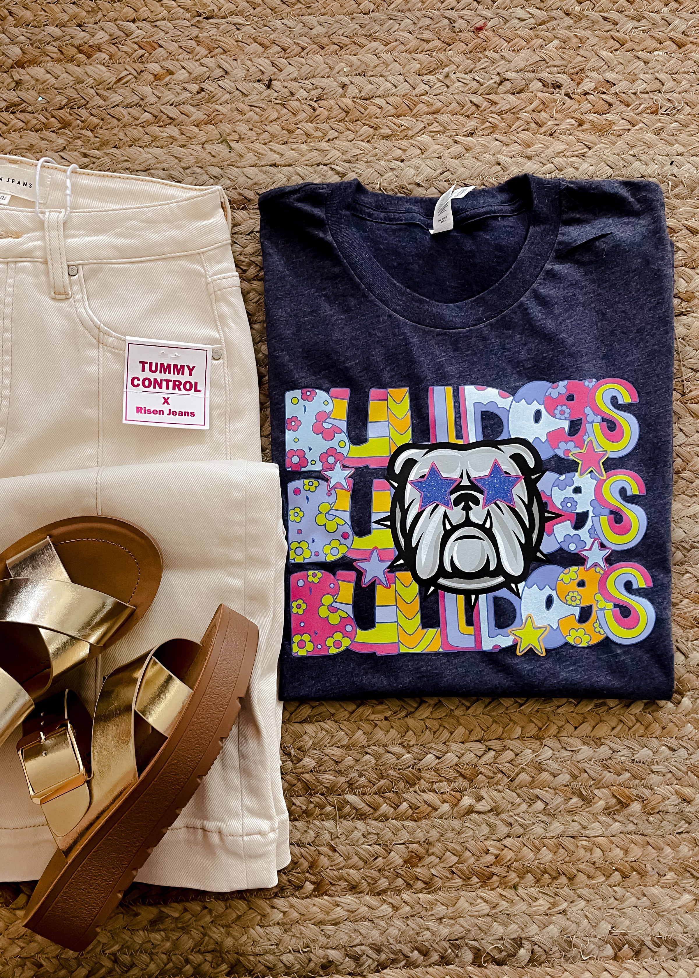Preppy Bulldogs Graphic Tee (S-2XL)