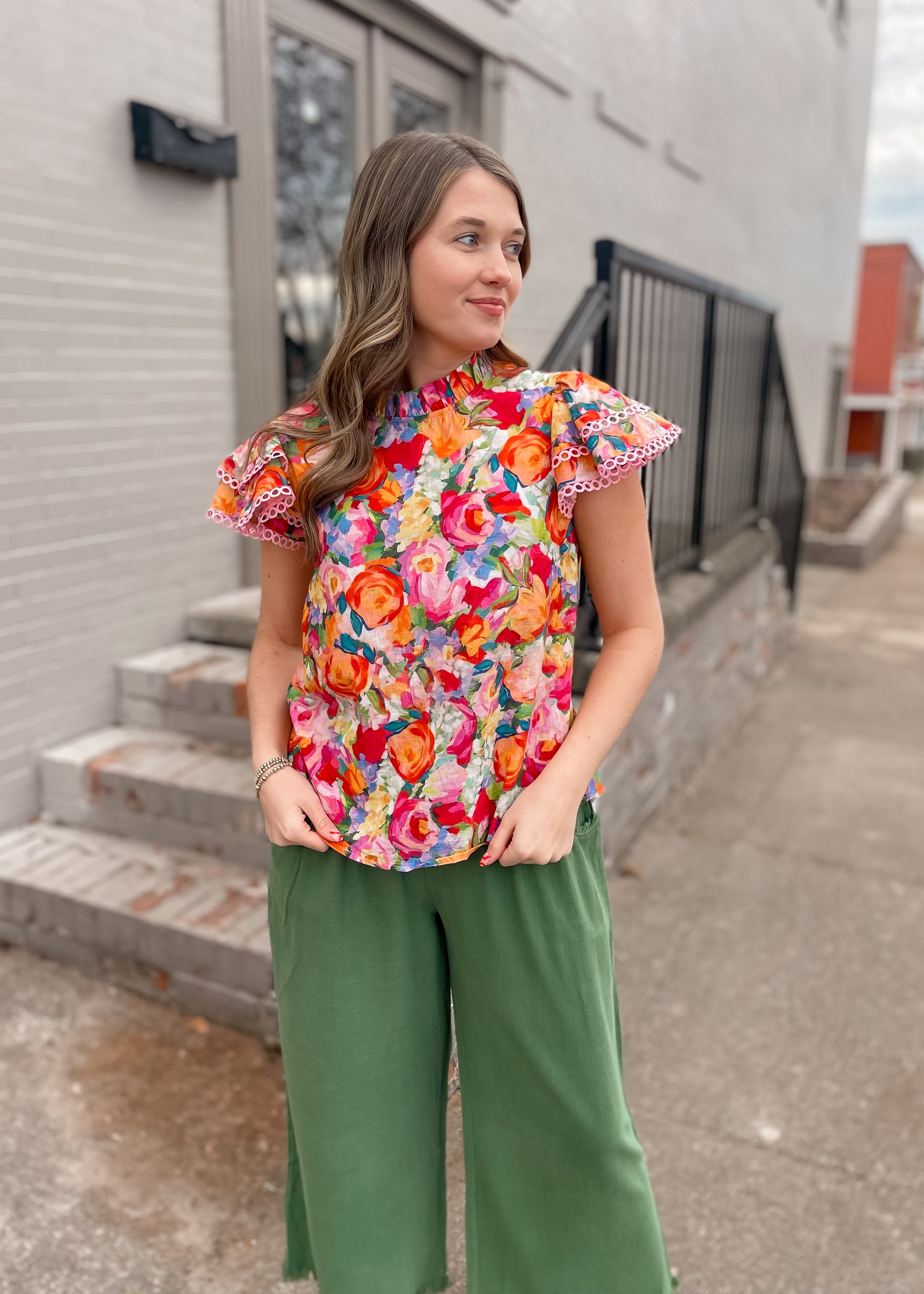 Sweet On You Green Linen Pants