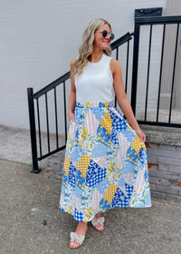 A Beautiful Arrangement Midi Skirt