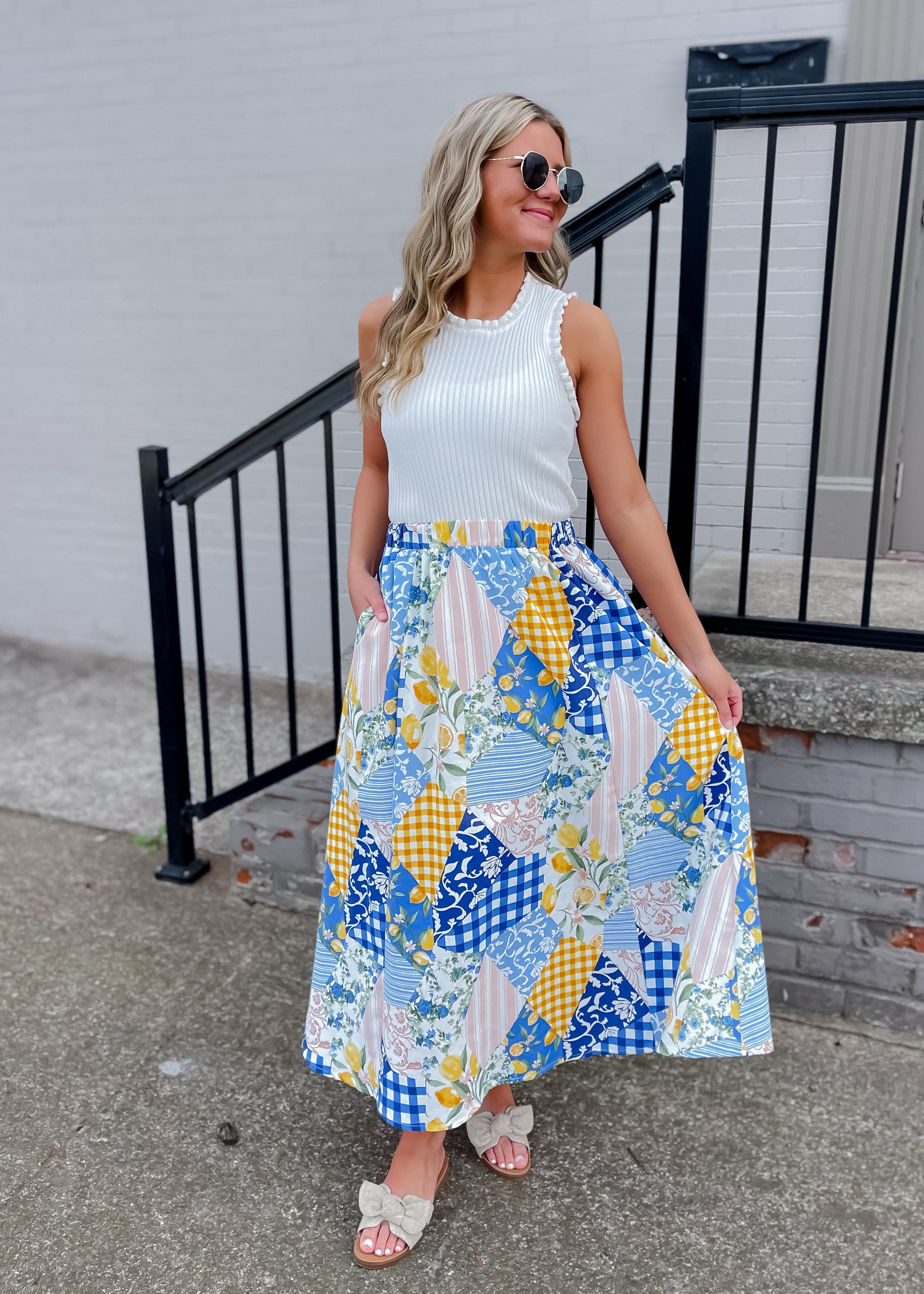 A Beautiful Arrangement Midi Skirt