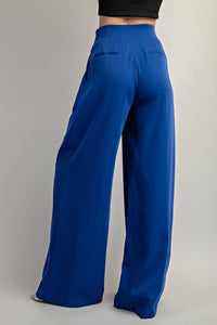 Straight To Business Pants- Royal Blue