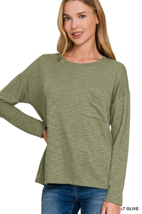 Let’s Keep Moving Long Sleeve Pocket Tee