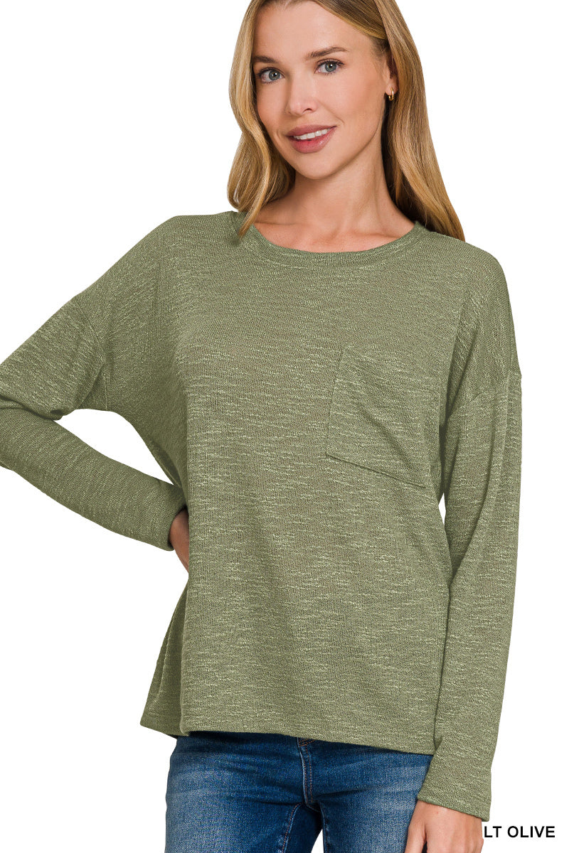 Let’s Keep Moving Long Sleeve Pocket Tee