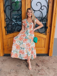 Perfect Bouquet Midi Dress (S-3XL)