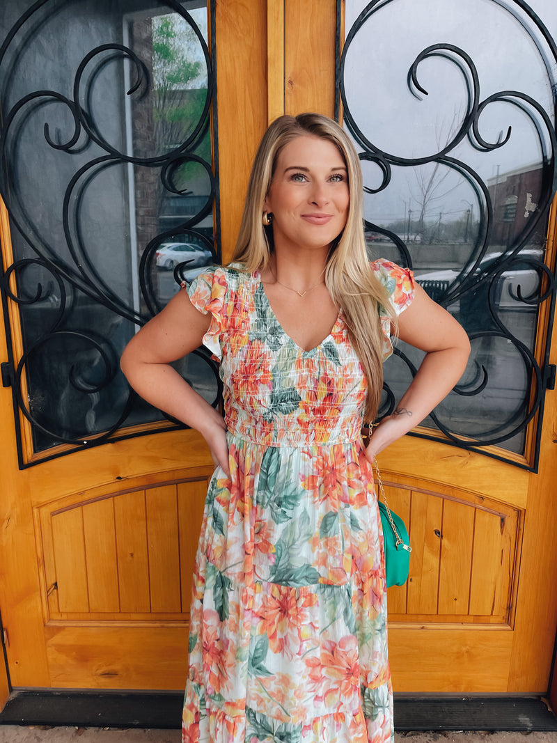 Perfect Bouquet Midi Dress (S-3XL)