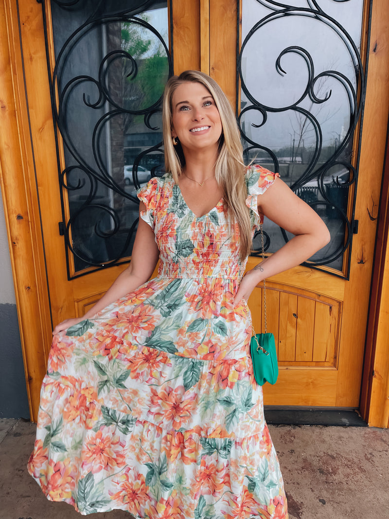 Perfect Bouquet Midi Dress (S-3XL)