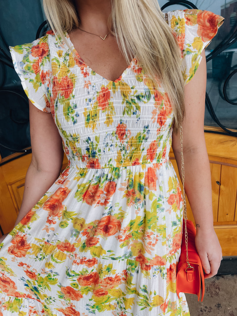 Love Grows Here Midi Dress (S-3X)