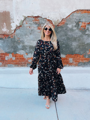 Confidence To Spare Long Sleeve Maxi Dress