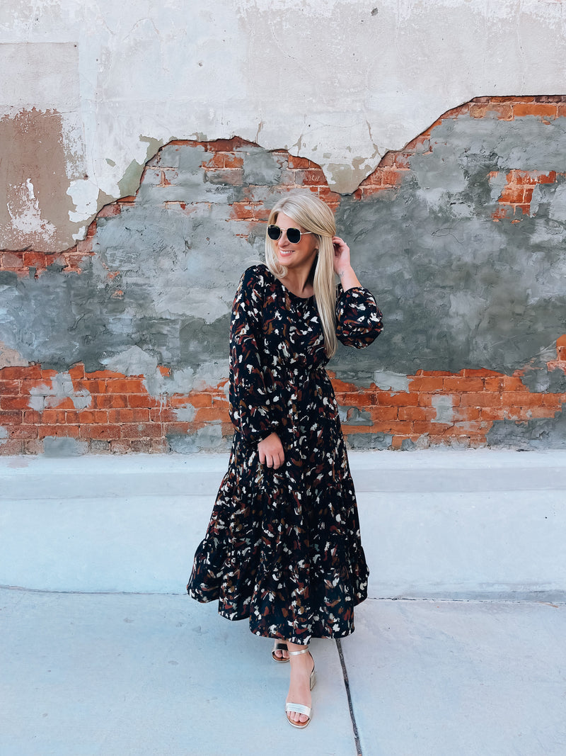 Confidence To Spare Long Sleeve Maxi Dress