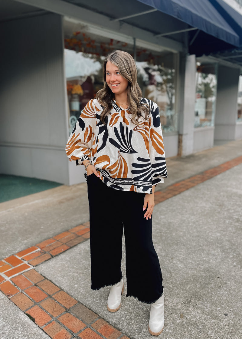 Isn't She Something Black Linen Pants