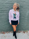 Bougie Santa Light Pink Crewneck Sweatshirt (S-2XL)