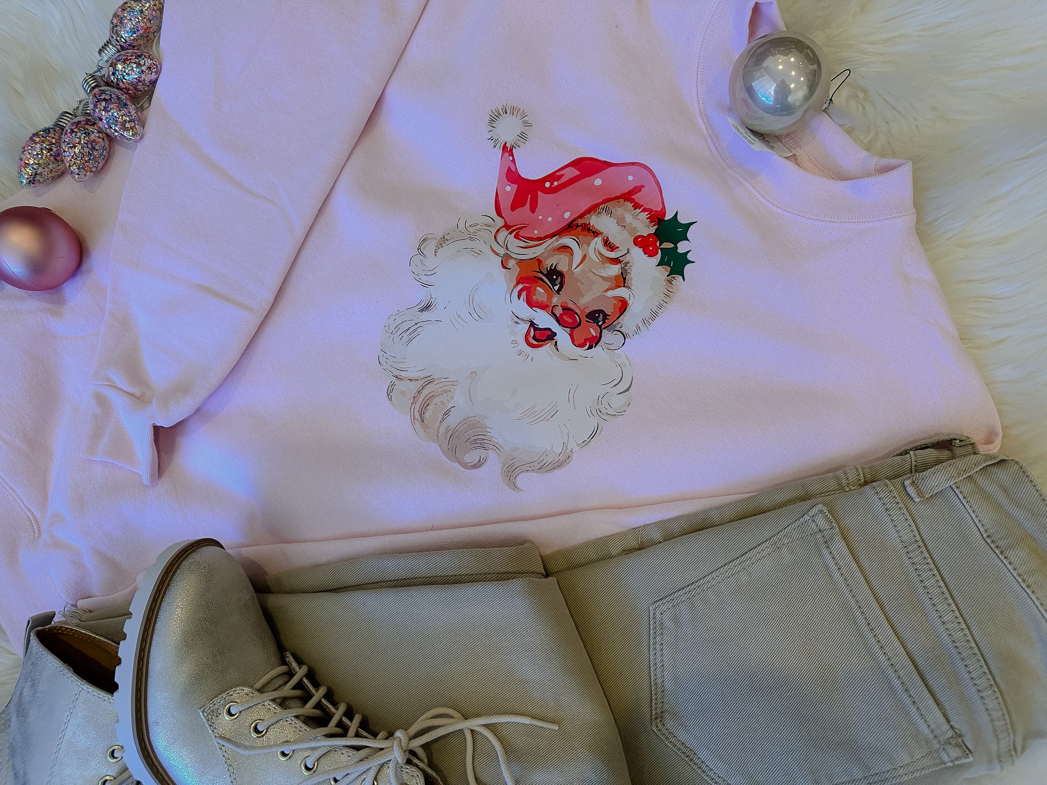 Vintage Santa Crewneck Sweatshirt (S-2XL)