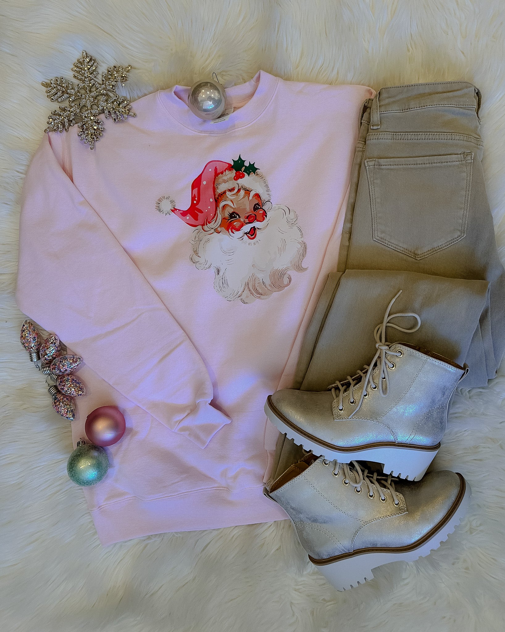 Vintage Santa Crewneck Sweatshirt (S-2XL)