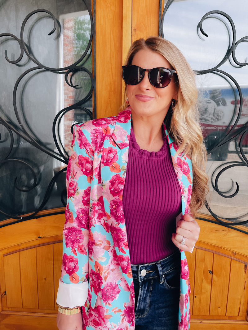 Perfect Vision Floral Blazer