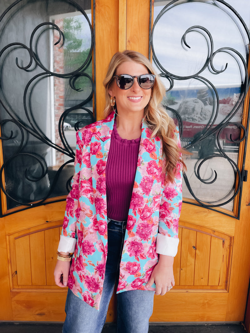 Perfect Vision Floral Blazer