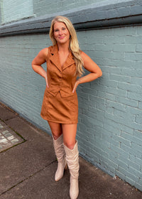 The Final Thought Suede Two Piece Set