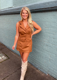 The Final Thought Suede Two Piece Set