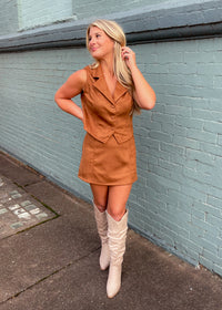 The Final Thought Suede Two Piece Set