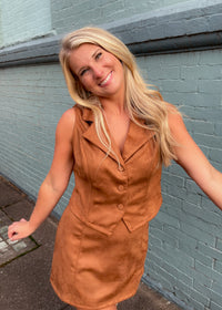 The Final Thought Suede Two Piece Set