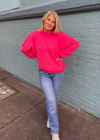 Set The Tone Turtle Neck Fleece Sweater