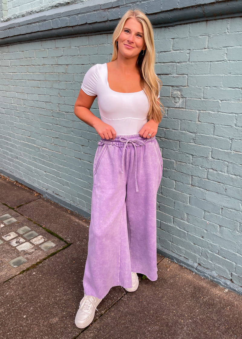 Don’t Doubt Me Acid Wash Wide Leg Pants