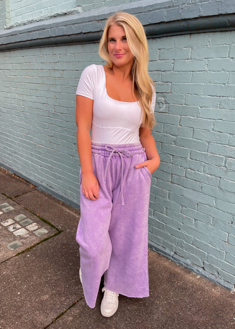 Don’t Doubt Me Acid Wash Wide Leg Pants