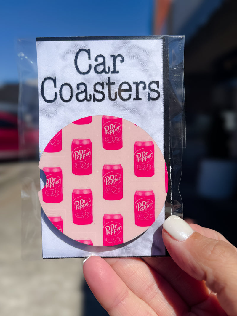 Dr. Pepper Girlie Car Coasters