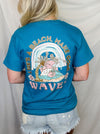 Live the beach life with this oh-so-fun Life Is A Beach Graphic Tee! This vacation-ready top features a rad skeleton surfing design, unisex fit, and “Life is a beach, make some waves" slogan – perfect for your sunshine-filled adventures! Get your vacay on! (You might even make a splash, too!)