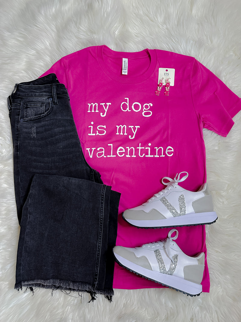 My Dog Is My Valentine Tee (S-2XL)