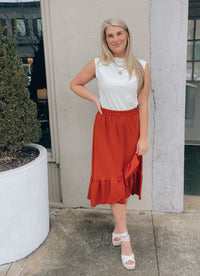 A Glorious Time Midi Skirt