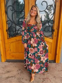 A Beautiful Feeling Floral Maxi Dress