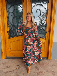 A Beautiful Feeling Floral Maxi Dress