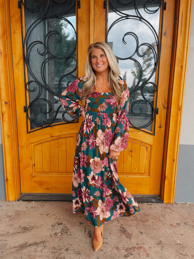 A Beautiful Feeling Floral Maxi Dress