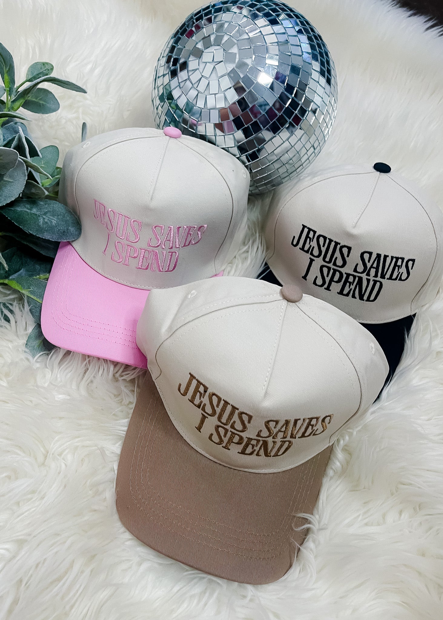 Jesus Saves I Spend Hat