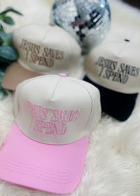 Jesus Saves I Spend Hat