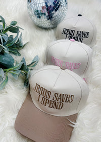 Jesus Saves I Spend Hat