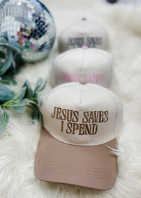 Jesus Saves I Spend Hat
