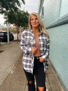 For The People Plaid Flannel Top