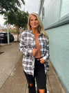 For The People Plaid Flannel Top