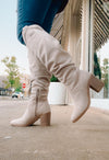 Finding My Way Suede Boots - Bone