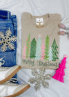 Merry Christmas Tree Graphic Tee (S-3XL)