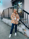 Wild Honey Floral Quilted Puffer Jacket