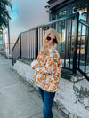 Wild Honey Floral Quilted Puffer Jacket