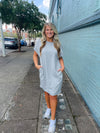 Always Carefree Dress- Heather Grey