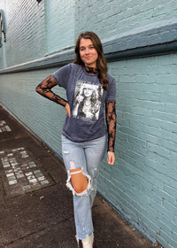 The Upper Hand Lace Long Sleeve Top