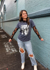 The Upper Hand Lace Long Sleeve Top