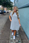 Always Carefree Dress- Heather Grey