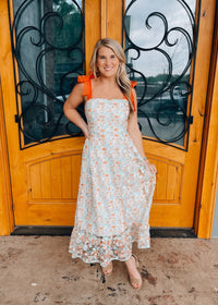 Everlasting Love Floral Embroidered Maxi Dress